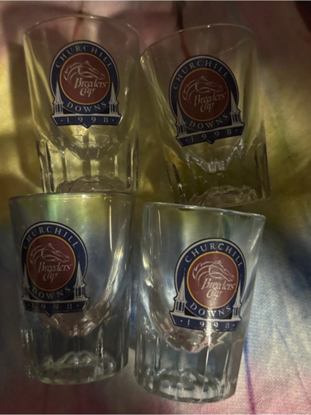 Churchill Downs Breeder's Cup 1998 shot glasses